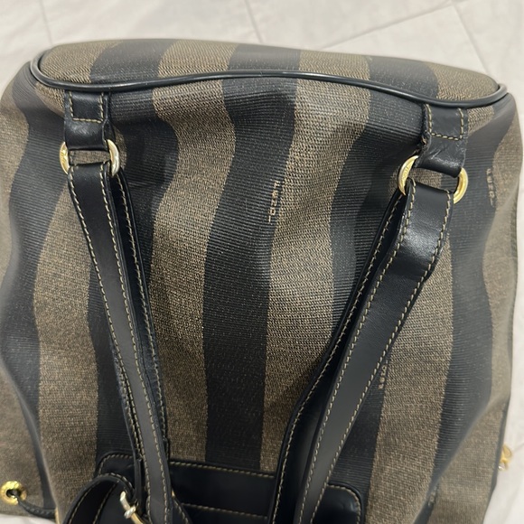 Fendi Pequin Front Pocket Backpack Coated Canvas Mini - Picture 6 of 14